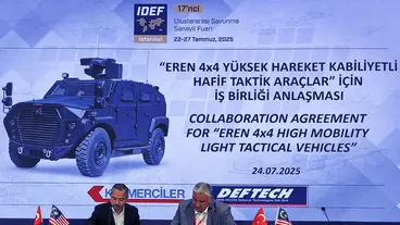 Katmerciler, EREN 4X4 için ilk işbirliği anlaşmasını Malezyalı DEFTECH ile imzaladı