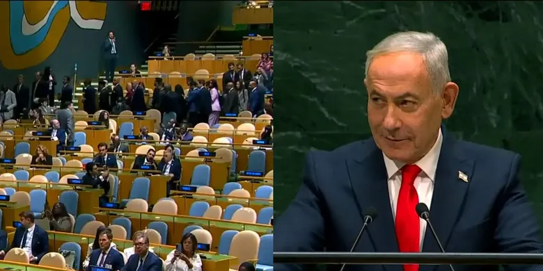 Abuchean A Netanyahu en la ONU y Él Llama "Cobardes Morales" A Quienes Abandonan la Sala
