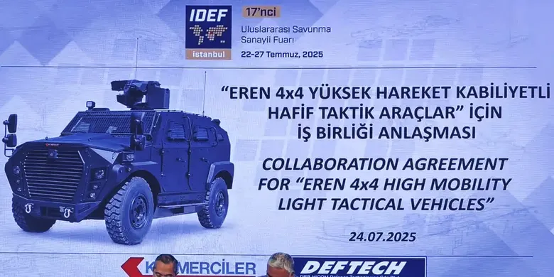 Katmerciler, EREN 4X4 için ilk işbirliği anlaşmasını Malezyalı DEFTECH ile imzaladı