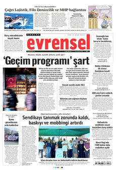 EVRENSEL 1 Eylül 2026 gazete manşeti
