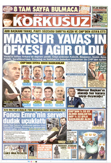 KORKUSUZ 24 Eylül 2026 gazete manşeti