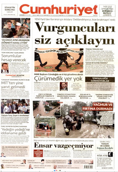 CUMHURİYET 30 Eylül 2026 gazete manşeti