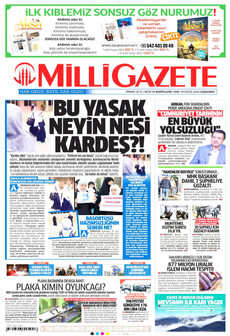 MİLLİ GAZETE 30 Eylül 2026 gazete manşeti