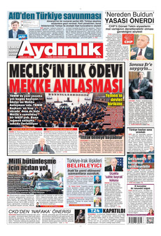 AYDINLIK GAZETESİ 1 Ekim 2026 gazete manşeti