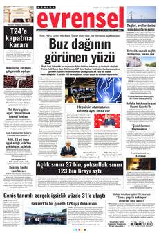 EVRENSEL 1 Ekim 2026 gazete manşeti