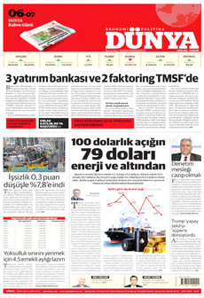DÜNYA 1 Ekim 2026 gazete manşeti