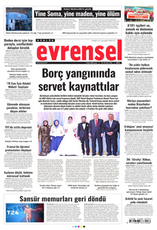 EVRENSEL 2 Ekim 2026 gazete manşeti
