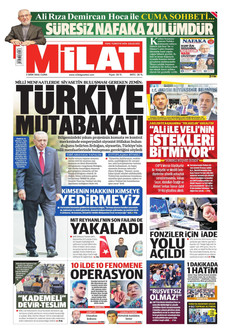 MİLAT 2 Ekim 2026 gazete manşeti