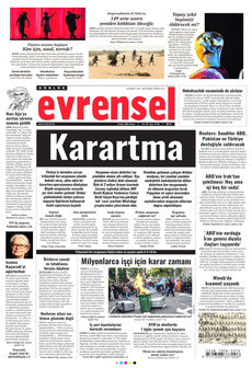 EVRENSEL 4 Ekim 2026 gazete manşeti