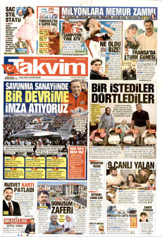 TAKVİM 4 Ekim 2026 gazete manşeti