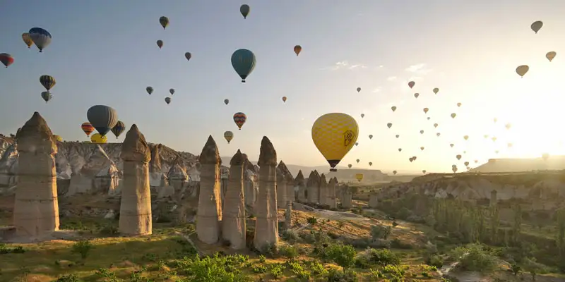 754 Bin Turist Kapadokya'yı Kuş Bakışı İzledi